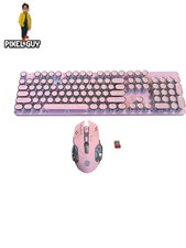 EWEADN TK950 Keyboard Wireless Mechanical Keyboard With Mouse Pink (Missing Key) picture