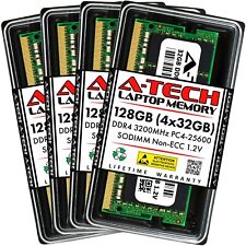 A-Tech 128GB Kit 4x 32GB PC4-25600 Laptop SODIMM DDR4 3200MHz 260-Pin Memory RAM picture