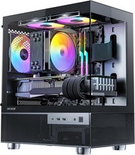 Aqua 3 Micro ATX Case - Panoramic Tempered Glass & 3 ARGB Fans picture