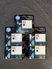 Lot Of 5 Genuine HP 65 Black Toner Cartridges BRAND NEW  picture