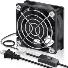 Ec Cooling Fan 60mm X 60mm X 25mm Ac 110v 115v 120v 220v 240v Dual Ball Bearings picture