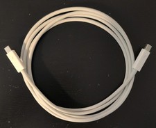 Used Apple Genuine Original Thunderbolt 2 Cable (2M/6FT) MC913ZM/A White A1410 picture