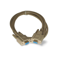 6ft Serial Null Modem Cable DB9 Female DB9 Female - Beige picture