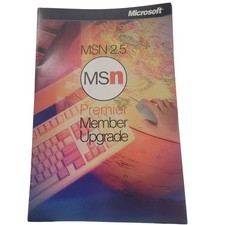 VINTAGE Microsoft MSN 2.5 Premier Member Upgrade CD ROM Early Internet 1997 picture