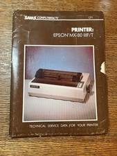 Vintage SAMS Computerfacts CP1 Epson MX-80 MX-80III F/T Printer Service Manual picture