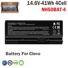 Replace NH50BAT-4 Battery For Clevo NH58RC NH50RH NH70 NH70 6-87-NH50S-41C00 41W picture