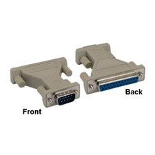 Kentek DB9 Male to DB25 Female Adapter Molded Connector D-Sub Serial Port RS-232 picture