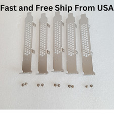 LOT OF 5 12Gbps SAS FULL HEIGHT HIGH PROFILE BRACKET (LSI DELL HP IBM INTEL NEC) picture