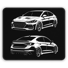 2017–2020 Hyundai Elantra Sport Mouse Pad - Desk Pad Gift picture