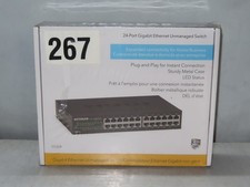 (i) NETGEAR GS324 200NAS 100-24381-01 Gigabit Ethernet RJ45 ports picture