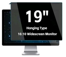 Acrylic Hanging 19 Inch Monitor Computer Privacy Screen Filter 16:10 Anti-glare picture