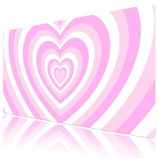 Modern Pastel Pink Heart Cute Desk Pad for Keyboard Desk Mat 31.5x15.7 inch picture