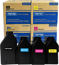 Chip 4-Pack Toner Cartridges BCMY Black Cyan Magenta Yellow BN TNP79 TNP-79 picture