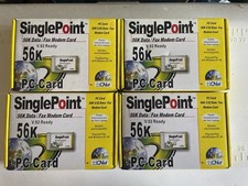 CNet SinglePoint 56K V.92 PCMCIA Modem Card NIB Laptop Internet Win 95/98/XP picture