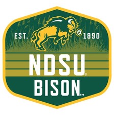 North Dakota State Bison Scenic Background Offic. Lic. Sticker/Magnet picture