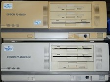 EPSON PC-486GR Super5 486DX2 50MHz and PC-486GR+3 486DX4 75MHz Bundle Cleaned picture