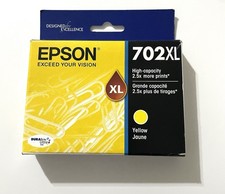 Epson Genuine Ink Cartridge 702XL YELLOW Exp 05/2026 picture
