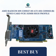 AMD Radeon 109-C09057-00 ATI-102-C09003 (B) Video Card PCIe 512MB HIGH PROFILE picture