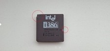 Intel A80386DX-20 IV SD18 very rare SD18 old Intel logo vintage CPU GOLD chipped picture