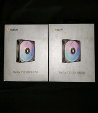 NEW SEALED - Ocypus Delta F12 BK ARGB Case Fans - Black (2x) picture