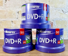 Memorex DVD+R Blank Discs Lot 150 Total 3x50 Packs 4.7GB 16x Recordable Sealed picture