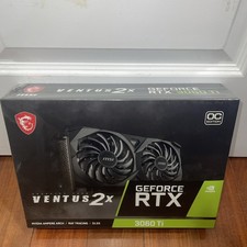 MSI GeForce RTX 3060 Ti VENTUS 2X 8G OCV1 LHR 8GB GDDR6 Video Card Sealed New picture