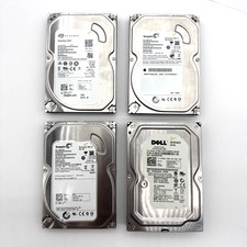 Mixed Lot of 4 SATA Good Seagate 1TB 500GB Dell 160GB Hard Drive 7200RPM 3.5 picture