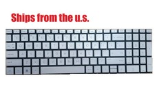 For HP 17z-cp200 17z-cp300 US Silver Keyboard Original Backlit picture