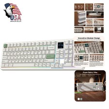 EPOMAKER RT100 PRO White Sea Salt Silent Keyboard picture