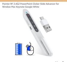 Wireless Presentation Clicker for PowerPoint, USB C Remote with Volume Control picture