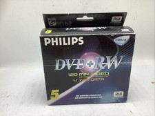 Philips DVD+RW Re-Writable 5 Pack 120 Min 4.7 GB 1x-4x New Open Box picture