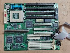 Retro Gaming Elpina PCChips M519 Baby AT Motherboard w/Cache PCI ISA Socket7 picture