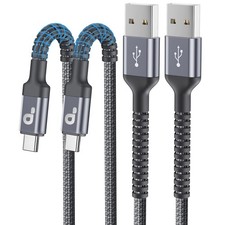 USB to C Cable 3A Fast Charging, A C Cord [2 Pack, 6FT, Grey picture