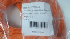 Pack of 3: 30M SC / ST SMultiMode 50/125 Fiber Optic Cable - Orange picture