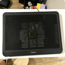 iHome IH-A300B Laptop Cooling Pad 15 in 1-Fan Adjustable Stand, Black picture
