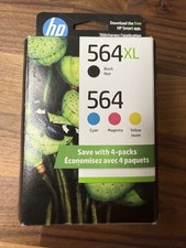 HP 564Xl Black & 564 Color Standard Ink Cartridges Expired March 2026 picture