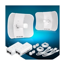 Wireless Bridge LBE-5AC-GEN2 PRE-CONFIGURED Bundle of 2 Ubiquiti LiteBeam 5AC... picture