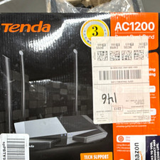 Tenda AC1200 Dual-Band Wireless Router 1200 Mbps WiFi, 3 LAN Ports Black picture