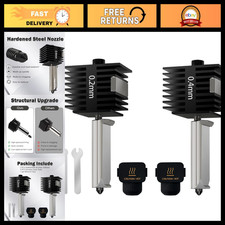 2 PCS Mini Hotend Kits 0.2/0.4MM Removable Hardened Steel Nozzle for 3D Printers picture