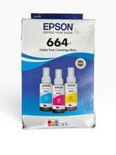 Genuine Epson 664 Combo high-capacity ink bottles Cyan Magenta  Yellow picture