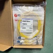 Lot FS 50147 9/125 Single Mode Fiber Optic Duplex LC/UPC-LC/UPC Patch Cable 4m picture