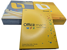 Vintage Microsoft Office Mac Software Bundle 2008 2011 Home Student Upgrade picture
