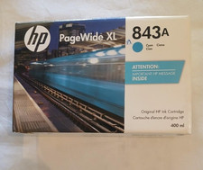 2023 NEW GENUINE HP 843A 400ml CYAN INK CARTRIDGE C1Q58A PageWide XL 4000 4500 picture