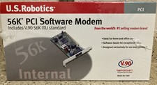 SEALED NEW  U.S. Robotics USR 5600 56K* PCI Software Modem V.90 RJ-11 CORD  picture