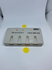 Newpoint UH140 White Wired 4 Port USB Hub Universal Series Bus Adapter/Converter picture