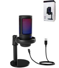 Microfono USB Wired RGB Desktop Computer Microphone/ New picture