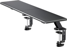 Clamp-on 32 Inch Dual Monitor Desk Mount Riser Shelf Computer Stands picture