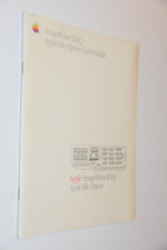 vintage 1987 Apple ImageWriter II/LQ AppleTalk Option Users Guide Manual book picture