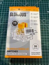 Glorious Panda HE Gaming Keyboard Switches - Tactile, Pre-Lubricated - 36pk, NIB picture