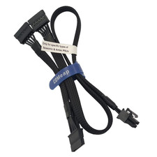 SATA Power Cable for Seasonic Antec PSUs 6 Pin to 3X 15 Pin Hard Drive Power picture